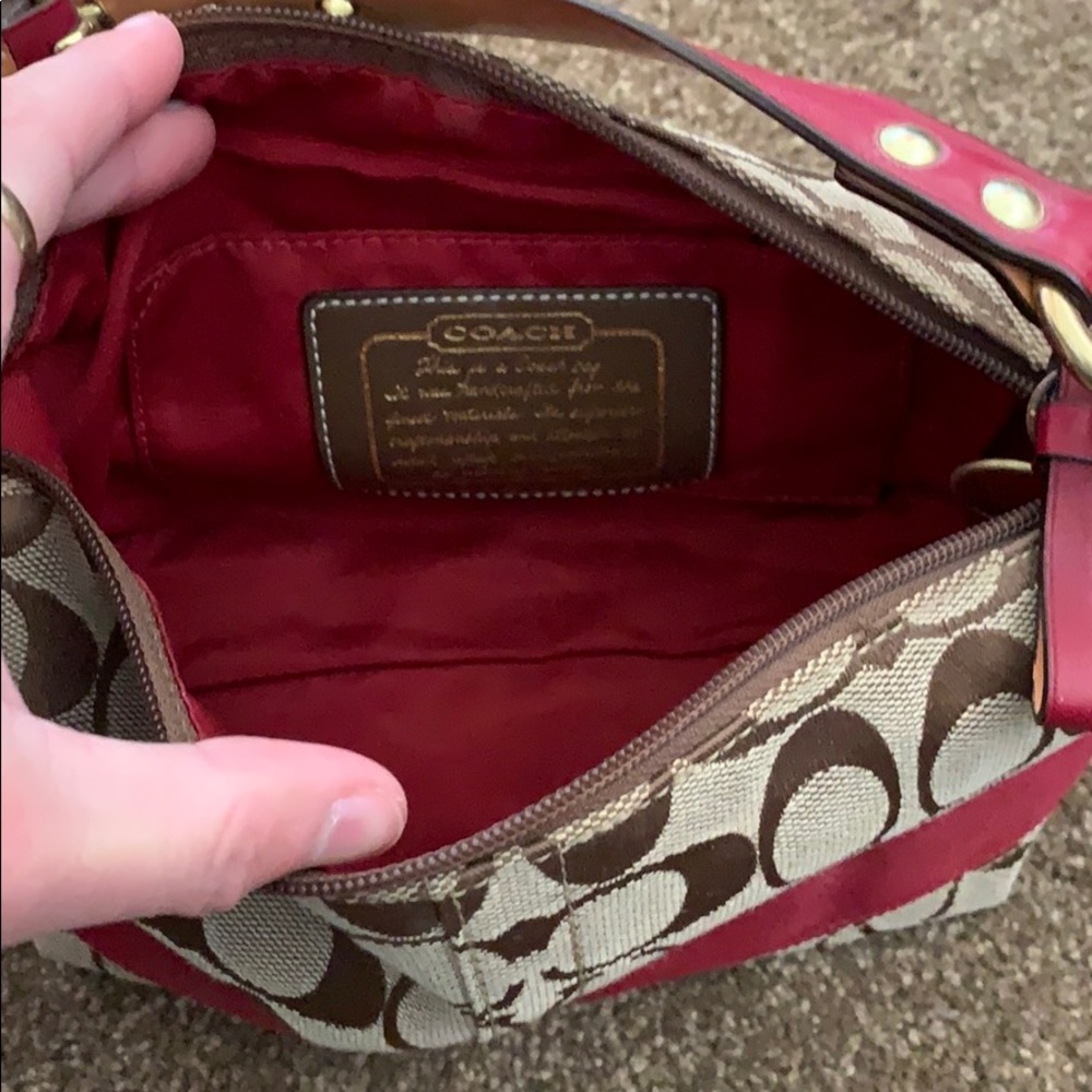 Vintage Coach Signature Demi Baguette Pouch #40024 - Y2K Monogram - Picture 3 of 5